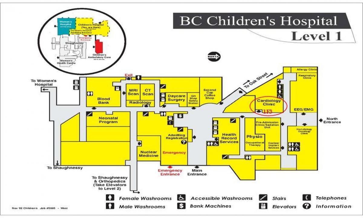 mapa bc detskej nemocnice
