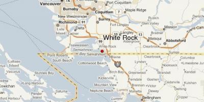 Mapa biele skaly, vancouver