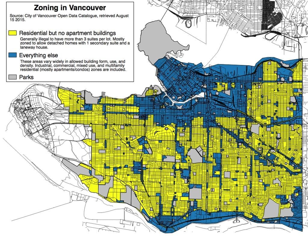 zóna mapu vancouver