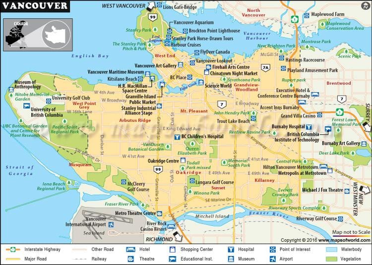 Mapu vancouver body záujmu