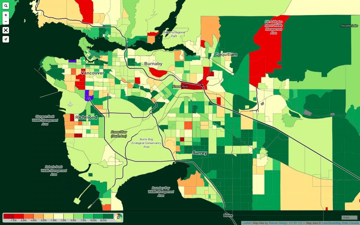 Mapu vancouver demografické údaje