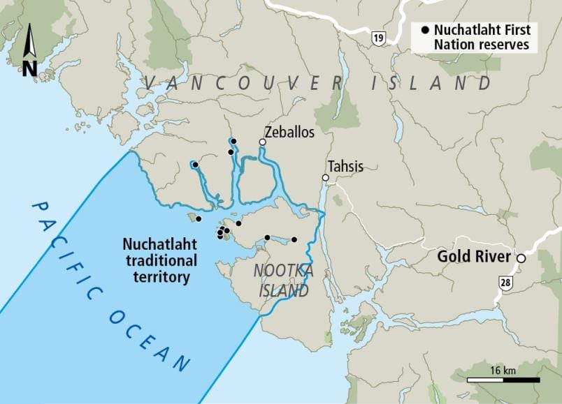Mapu vancouver island prvé národy