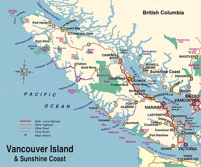 Mapu vancouver island táborisko