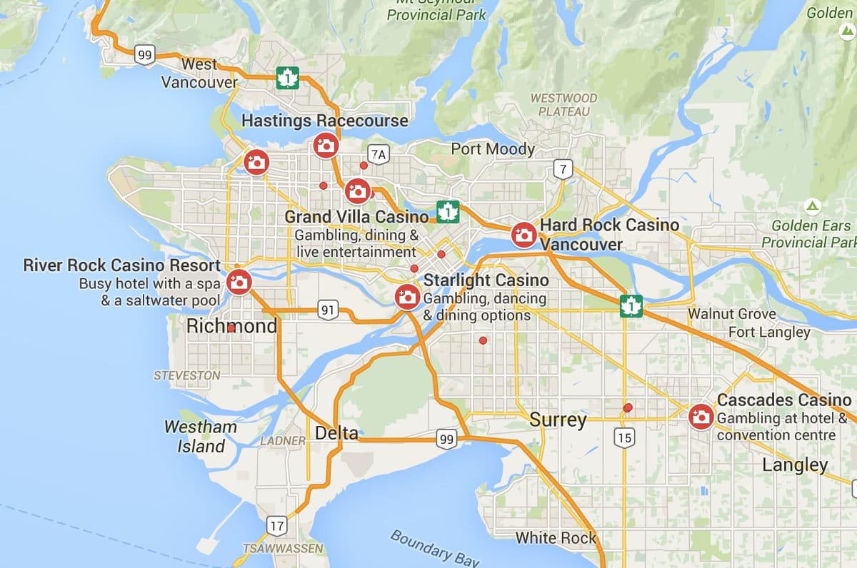 Mapu vancouver kasína