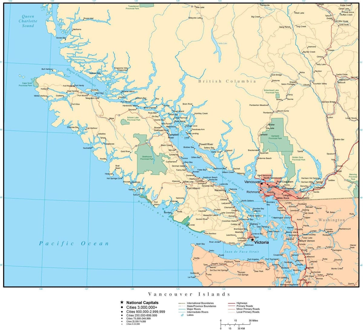Mapu vancouver vektor