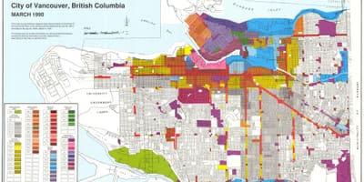 West vancouver územné mapu