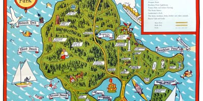 Mapa stanley park prechádzky