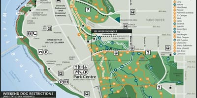 Mapa ubc chodník