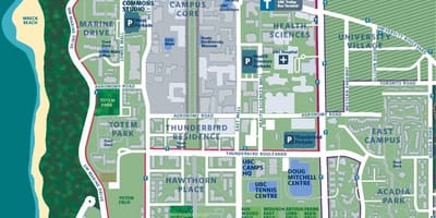 Ubc vancouver mapu areálu