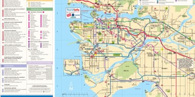Mapa väčšiu vancouver bc