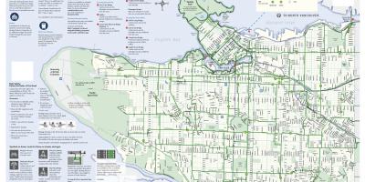 Vancouver bike lane mapu