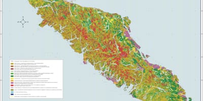 Mapu vancouver island geológie