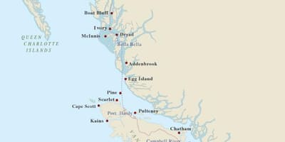 Mapu vancouver island majáky