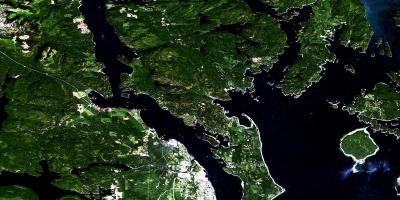 Mapu vancouver island satelit