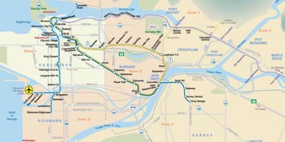 Vancouver bc metro mapu