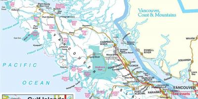 Vancouver parkov mapu