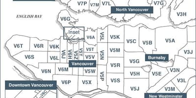 Vancouver island psč mapu