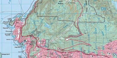 Mapu vancouver topografické