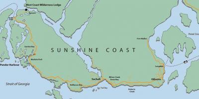 West coast vancouver island mapa